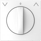 Merten by Schneider Electric D Life centraalplaat voor draai-jaloezieschakelaar - lotuswit (MTN3875-6035)