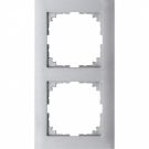 Merten M-Pure 2-voudig afdekraam - aluminium (MEG4020-3660)