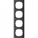 Merten M-Pure 4-voudig afdekraam - antraciet (MEG4040-3614)