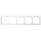 Merten by Schneider Electric D Life afdekraam 5-voudig - lotuswit (MTN4050-6535)