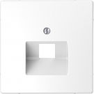 Merten by Schneider Electric D Life centraalplaat voor RJ45 1-voudig - lotuswit (MTN4521-6035)