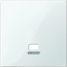 Merten by Schneider Electric systeem M centraalplaat met controlevenster voor trekschakelaar - polarwit glanzend (MTN3380-0319)