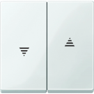 Merten by Schneider Electric systeem M wip voor jaloezieschakelaar - polarwit (MTN432419)