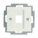 ABB Busch-Jaeger centraalplaat voor 1 Modular Jack - Busch-balance SI zuiver wit (2561-914)