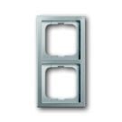 ABB Busch-Jaeger afdekraam 2-voudig - Pure stainless steel (1722-866K)