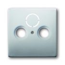 ABB Busch-Jaeger centraalplaat radio/tv - Pure stainless steel (1743-866)