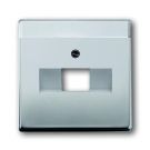ABB Busch-Jaeger centraalplaat voor datadoos 1 x RJ45 - Pure stainless steel (1803-866)