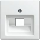 ABB Busch-Jaeger centraalplaat voor datadoos 1 x RJ45 - Busch-balance SI zuiver wit (1803-914)