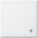 ABB Busch-Jaeger bedieningswip voor wissel/kruis en pulsdrukker met symbool 'licht' - Busch-balance zuiverwit (2520 LI-914)