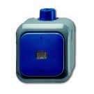 ABB Busch-Jaeger Duro IP66 opbouw schakelaar 2-polig 16A 250V - blauw/grijs (2601/2 WDI)