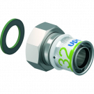 Uponor rechte schroefkoppeling binnendraad x pers 1 1/4