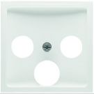 PEHA centraalplaat voor radio/TV coax - Badora levend wit (D 11.610.02 TV) 