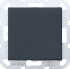 Gira tastschakelaar uit-wisselschakelaar rechtstaand - systeem 55 zwart mat (0121005)