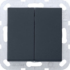Gira drukvlakschakelaar - systeem 55 zwart mat (0125005)