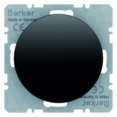 Hager Berker Blindplaat met centraalstuk - R.1 zwart (10092045)