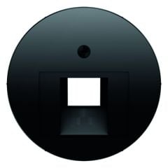 Hager Berker centraalplaat voor 1 x UAE - R.1 zwart (14072045)
