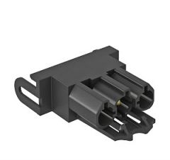 OBO Stekkerdeel-adapter voor schuko SKS/S, PA, zwart