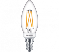 PHILIPS E14 ledlamp dimbaar kaars warmwit 2700K (3,5W vervangt 25W)