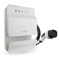 EVHUB laadpaal type 2 32A (7,4kW/22kW) - wit (EV-HUB010)