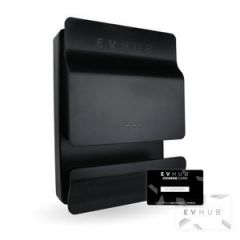EVHUB laadpaal Mennekes wandcontactdoos met pasjessysteem 16A (3,7kW/11kW) - zwart (EV-HUB019PAS)