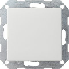 Gira drukvlakschakelaar wisselschakelaar rechtstaand - systeem 55 zuiver wit mat (012127)