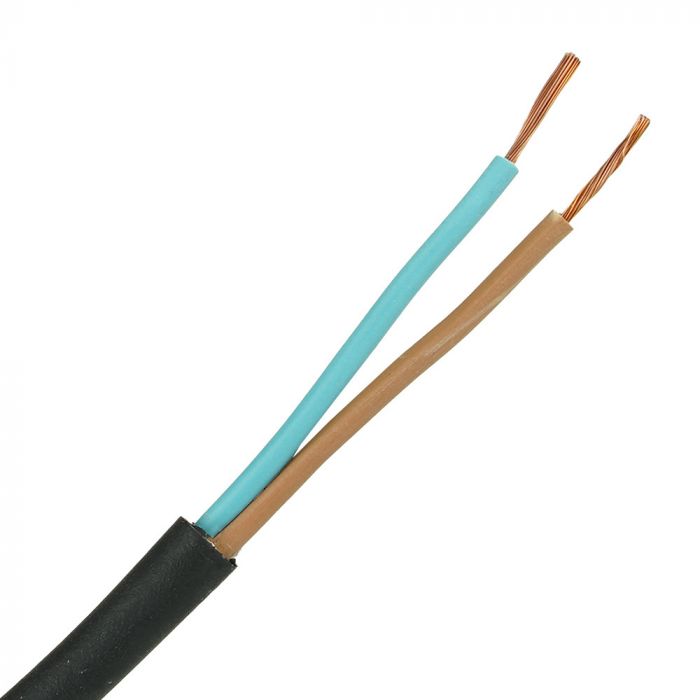 Neopreen kabel H05RR-F 2x0.75 per haspel 500 meter