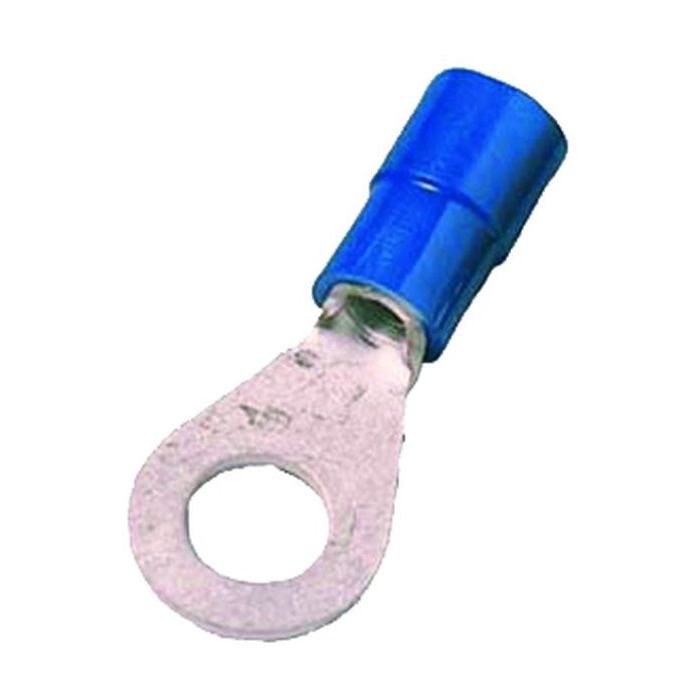 Intercable Q-serie DIN geïsoleerde kabelschoen ring recht 16 mm² M8 vertind - blauw per 50 stuks (ICIQ168)