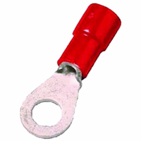 Intercable Q-serie DIN geïsoleerde kabelschoen ring recht 0,5-1 mm² M2 vertind - rood per 100 stuks (ICIQ12)
