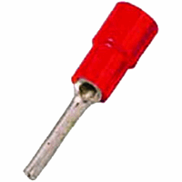 Intercable Q-serie DIN geïsoleerde stiftkabelschoen lang 10 mm² vertind - rood per 50 stuks (ICIQ10ST)
