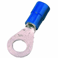 Intercable Q-serie DIN geïsoleerde kabelschoen ring recht 1,5-2,5 mm² M6 vertind - blauw per 100 stuks (ICIQ26)