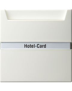 Gira S-color hotel card-drukcontact met tekstkader zuiver wit (014040)