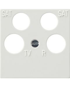 Gira S-color afdekplaat 4-voudig fuba ECG Astro zuiver wit (025940)