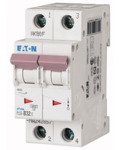 Eaton installatieautomaat 2-polig 32A B-kar (242857)