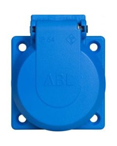 ABL machinecontactdoos 2P met randaarde IP54 - blauw (1661-050)