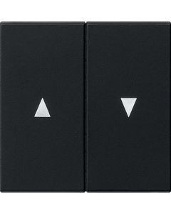 Gira wip 2-voudig met pijlsymbool jaloezie systeem 55 zwart mat (0294005)