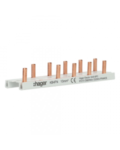 Hager doorverbinder 2-polig 6 modules voor aardlekschakelaar en 4 modules  (KB4FN)