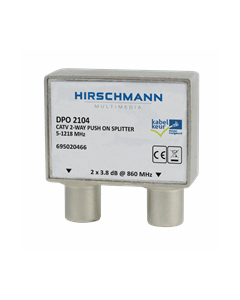 Hirschmann Multimedia opdruk tweeverdeler F-connector (695020466)