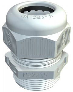 OBO wartel M20 met korte tap en trekontlasting - lichtgrijs (2024880)