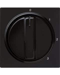 Gira afdekking draaiknop 3-standen 0/1/2/3 S-Color zwart (066947)
