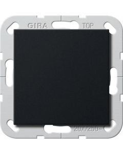 Gira wipschakelaar BS 20AX 2-polig - systeem 55 zwart mat (2836005)
