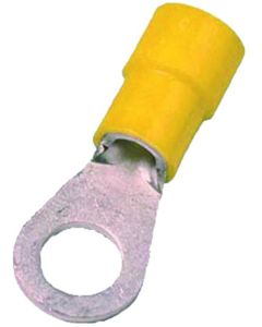Intercable Q-serie DIN geïsoleerde kabelschoen ring recht 4-6 mm² M4 vertind - geel per 100 stuks (ICIQ64)