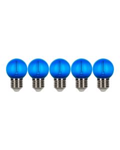 Bailey LED kogel E27 blauw 0,6W 5lm IP44 ecopack (143029)