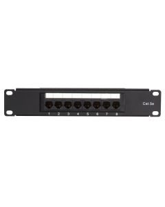 10 Inch CAT5e UTP patchpaneel - 8 poorts (DS-10Patch5-8UTP)