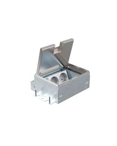 HPL instortvloerdoos Smartbox Pro 65mm 2x WCD - X10 klapdeksel (582.0022)