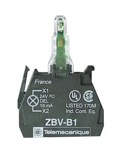 Schneider Electric Harmony ZB universeel LED-blok Ø22mm 24V schroeflklem (ZBVM1)