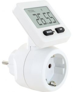 Schwaiger digitale energiemeter kWh meter met terugleverfunctie 3680W - wit (STEM1180)