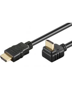 Microconnect HMDI kabel 2.0 haaks 90° 1 meter (HDM19191V2.0A90)