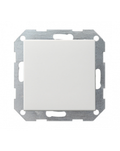 Gira drukvlakschakelaar wissel met bedieningswip - systeem 55 zuiver wit glanzend (012603)