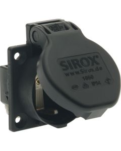 SIROX machinecontactdoos IP54 met klapdeksel, flens 50x50mm - zwart (601.156-3)