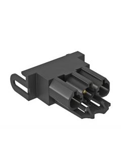 OBO Stekkerdeel-adapter voor schuko SKS/S, PA, zwart